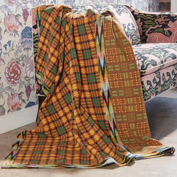 Assamese Cotton Blanket - Mustard Voltage<Gregory Parkinson Surround Discount