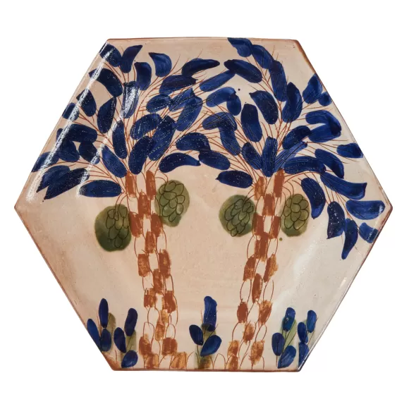 Date Hexagon Platter<Malaika Store