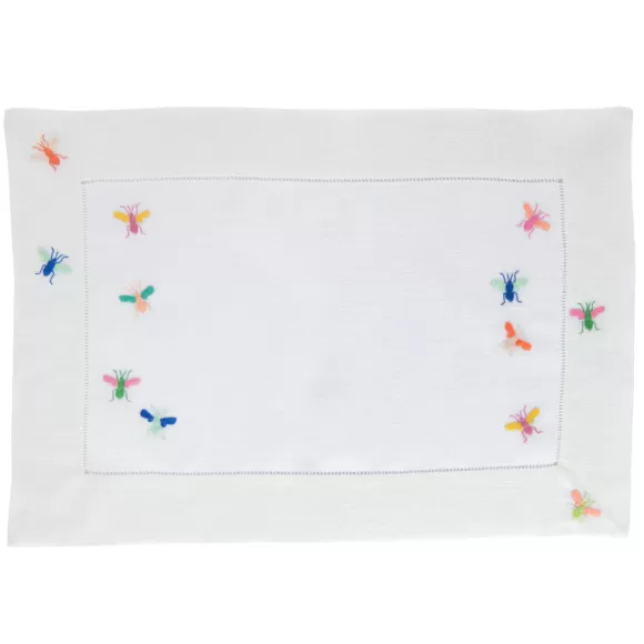 Embroidered Bees Placemats<Malaika Cheap