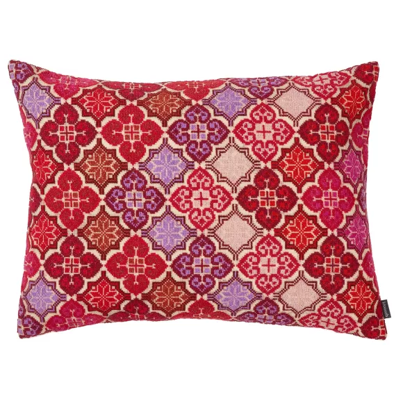 Embroidered Pillow - Moon Of Ramallah Carmine<Kissweh Online