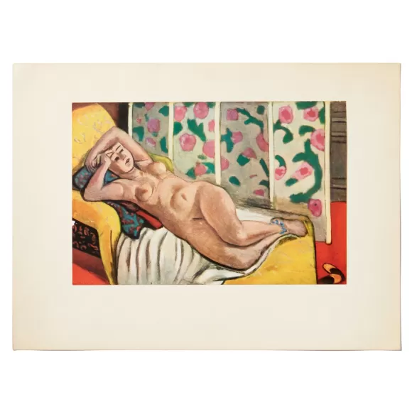 Henri Matisse Color Plate - Nu Sur La Chaise Longue Jaune<Rarities Hot