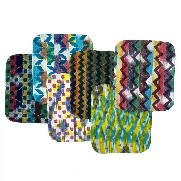 Ikat Coasters - Rainbow Zest<Gregory Parkinson Surround Hot