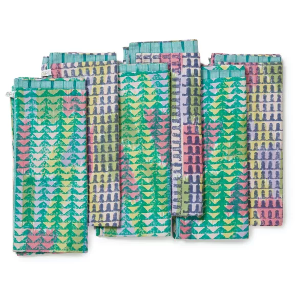 Ikat Napkins - Electric Indigo Lime<Gregory Parkinson Surround Shop
