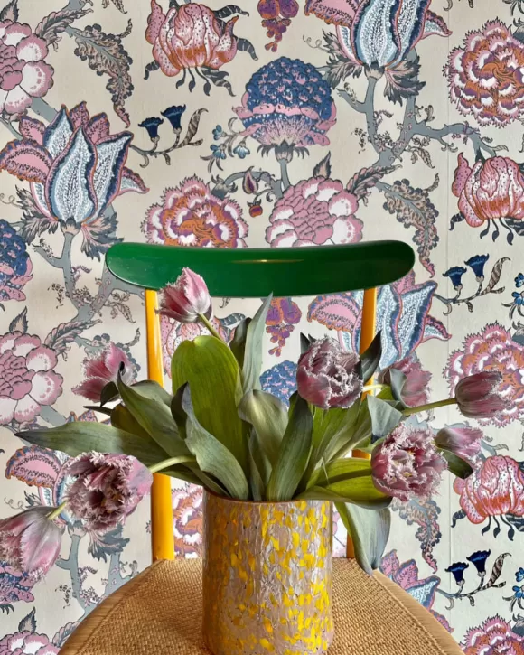 Macchia Su Macchia Mustard & Violet Vase<Stories of Italy Discount